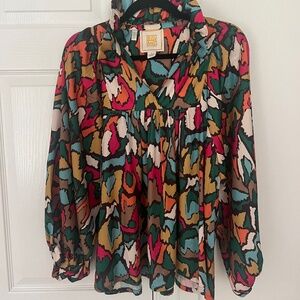 Emily McCarthy Stella Top in Fall Ikat size S